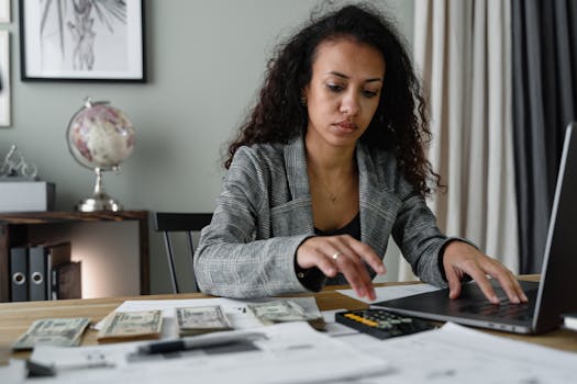 Legal documents and a calculator on a desk