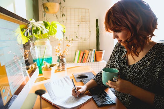 mortgage professional taking an online course