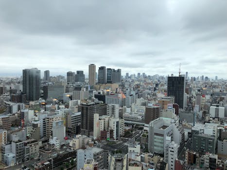 modern Tokyo apartment with city view