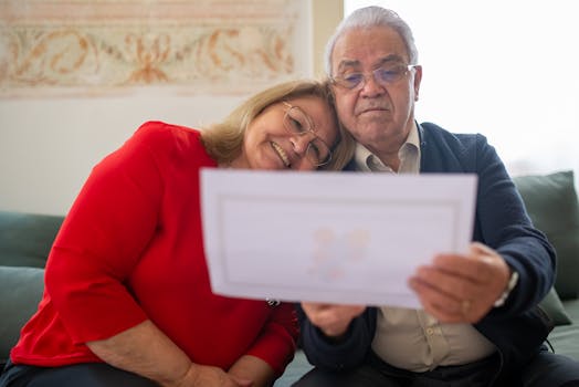 woman reviewing mortgage documents at home