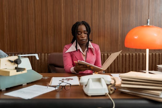 organized financial documents on a desk