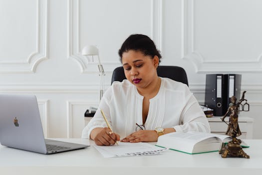 legal documents on a desk